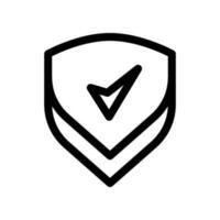 Shield Check Icon Vector Symbol Design Illustration