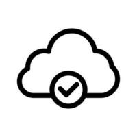 Cloud Sync Icon Vector Symbol Design Illustration