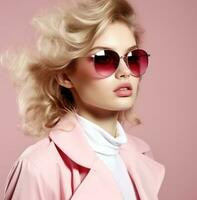 Fashion girl in sunglasses photo