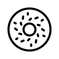 Doughnut Icon Vector Symbol Design Illustration