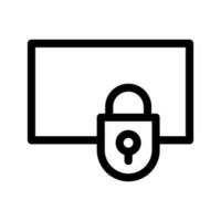 Lock Screen Icon Vector Symbol Design Illustration