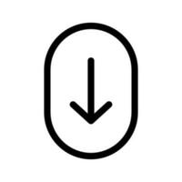 Scroll Down Icon Vector Symbol Design Illustration