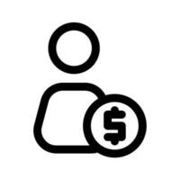 Accountant Icon Vector Symbol Design Illustration