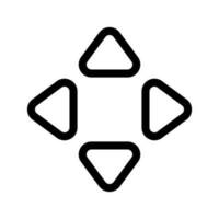 moverse icono vector símbolo diseño ilustración