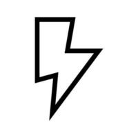 Lightning Icon Vector Symbol Design Illustration