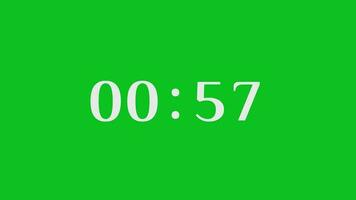 1 minuto Timer, uno minuto Timer conto alla rovescia, 60 secondi conto alla rovescia Timer, conto alla rovescia Timer 60 secondo gratuito video