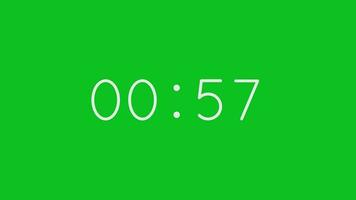 1 minuto Timer, uno minuto Timer conto alla rovescia, 60 secondi conto alla rovescia Timer, conto alla rovescia Timer 60 secondo gratuito video