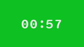 1 minuut tijdopnemer, een minuut timer aftellen, 60 seconden countdown tijdopnemer, countdown timer 60 tweede vrij video