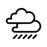 lluvioso icono vector símbolo diseño ilustración