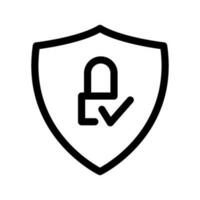 Protected Icon Vector Symbol Design Illustration