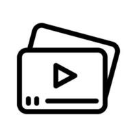 Video Player Icon Vector Symbol Design Illustration