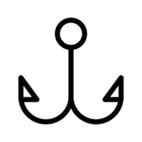 Fishing Hook Icon Vector Symbol Design Illustration