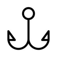 Fishing Hook Icon Vector Symbol Design Illustration