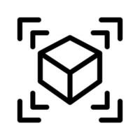 Cube Augmented Reality Icon Vector Symbol Design Illustration