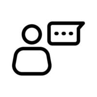 hablar icono vector símbolo diseño ilustración