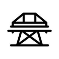 Electric Tower Icon Vector Symbol Design Illustration