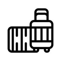 Luggage Icon Vector Symbol Design Illustration