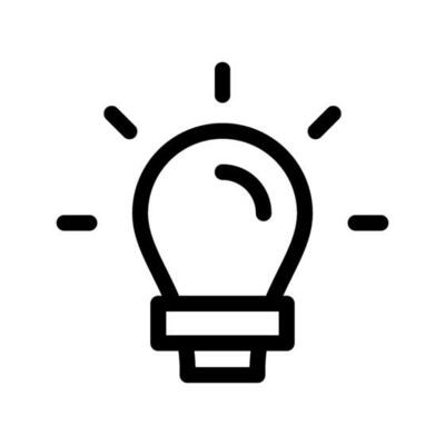 Light Bulb Icon Vector Symbol Design Illustration