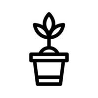 Potted Plant Icon Vector Symbol Design Illustration