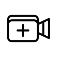 Add Video Icon Vector Symbol Design Illustration