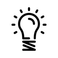 Light Bulb Icon Vector Symbol Design Illustration