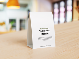 Table Tent Mockups Design psd