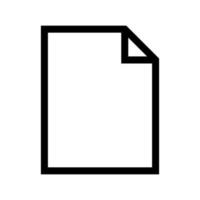 Blank File Icon Vector Symbol Design Illustration