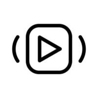 Play Video Icon Vector Symbol Design Illustration