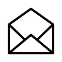 Opened Envelope Icon Vector Symbol Design Illustration