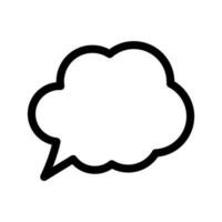 Bubble Speak Icon Vector Symbol Design Illustration