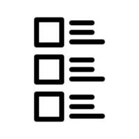 List Icon Vector Symbol Design Illustration