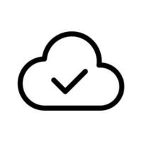 Cloud Uploading Icon Vector Symbol Design Illustration