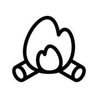 hoguera icono vector símbolo diseño ilustración