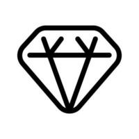 Diamond Icon Vector Symbol Design Illustration