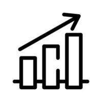 Growth Chart Icon Vector Symbol Design Illustration