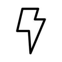 Lightning Bolt Icon Vector Symbol Design Illustration