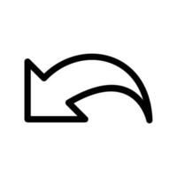 deshacer icono vector símbolo diseño ilustración