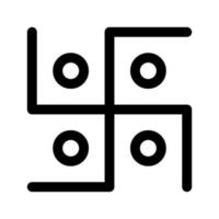 jainismo icono vector símbolo diseño ilustración