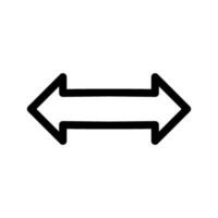 Move Horizontally Icon Vector Symbol Design Illustration