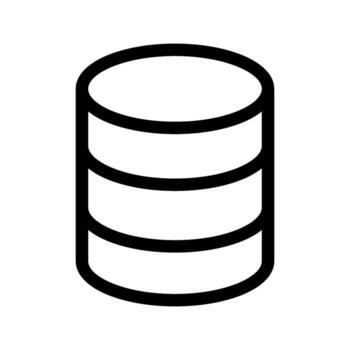 base de datos icono vector símbolo diseño ilustración