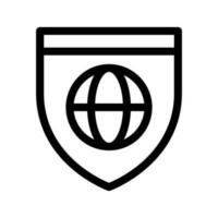 Website Security Icon Vector Symbol Design Illustration
