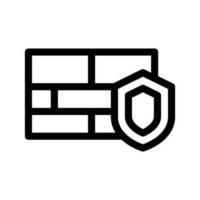 Firewall Icon Vector Symbol Design Illustration