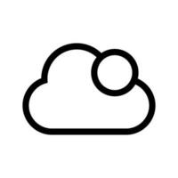 nube icono vector símbolo diseño ilustración