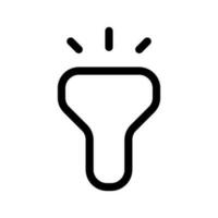 Flashlight Icon Vector Symbol Design Illustration