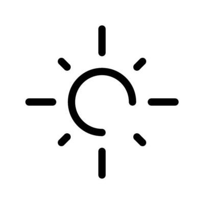 Sun Icon Vector Symbol Design Illustration