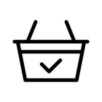 Shopping Basket Icon Vector Symbol Design Illustration
