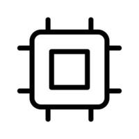 Cpu Icon Vector Symbol Design Illustration