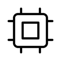 Cpu Icon Vector Symbol Design Illustration