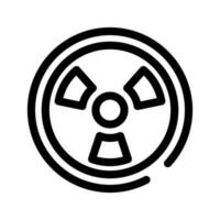 radiación icono vector símbolo diseño ilustración