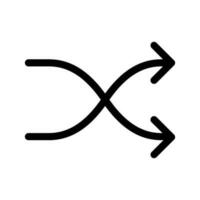 barajar icono vector símbolo diseño ilustración